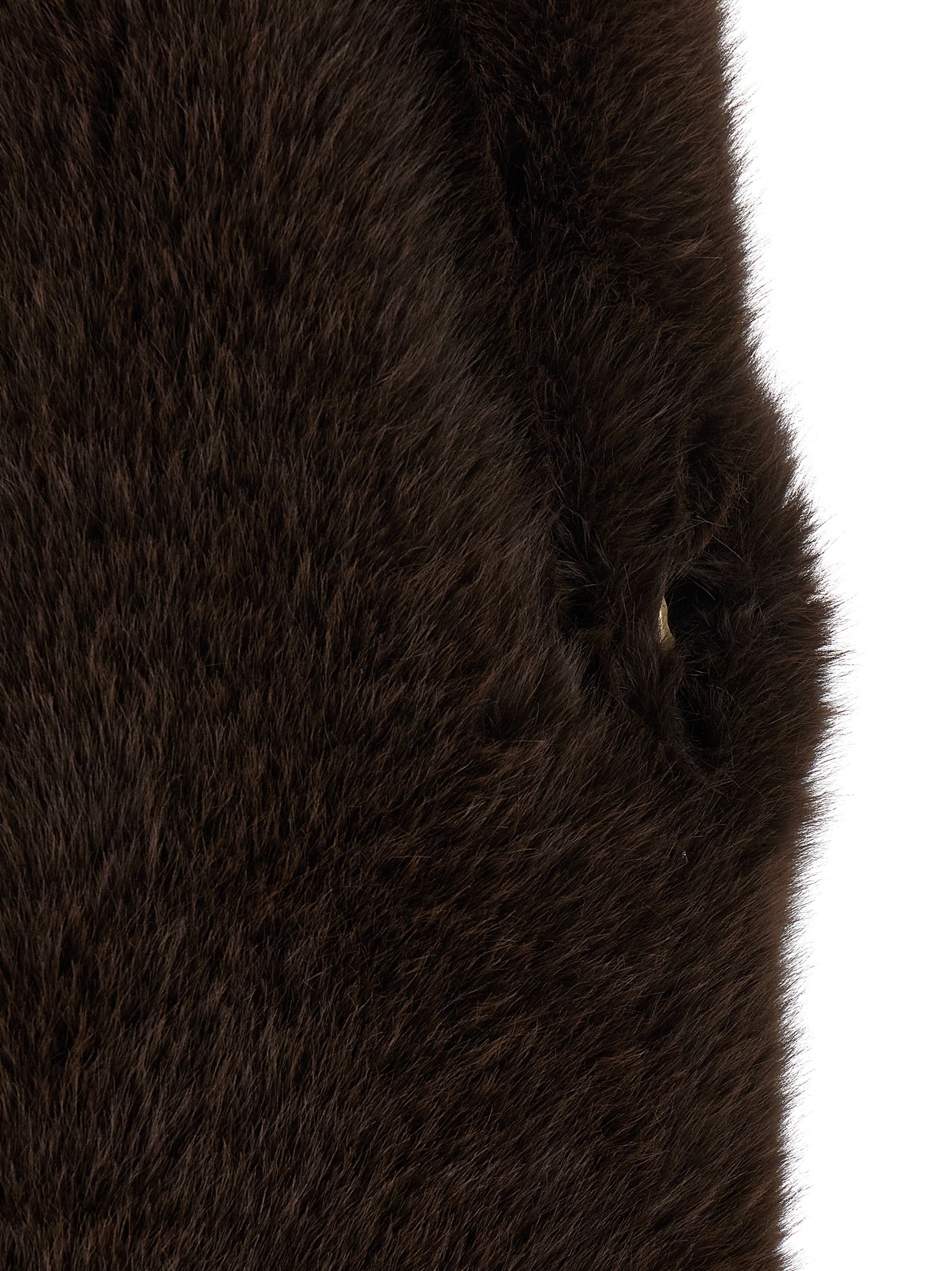 Brown Polyester Coat