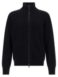 Black Merino Wool Cardigan