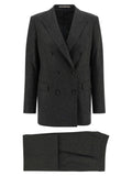 Gray Viscose Two-Piece Suit