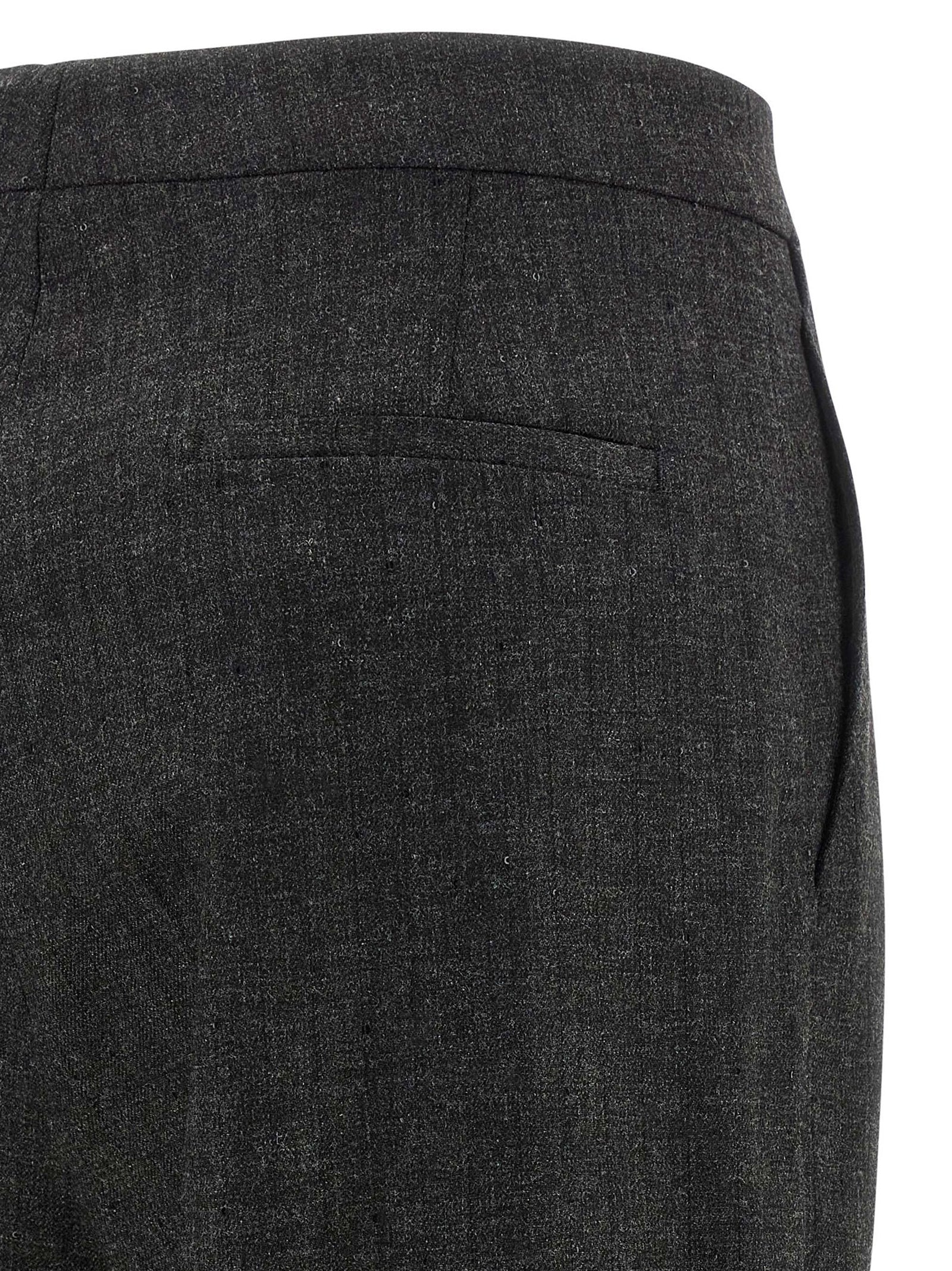 Gray Viscose Two-Piece Suit
