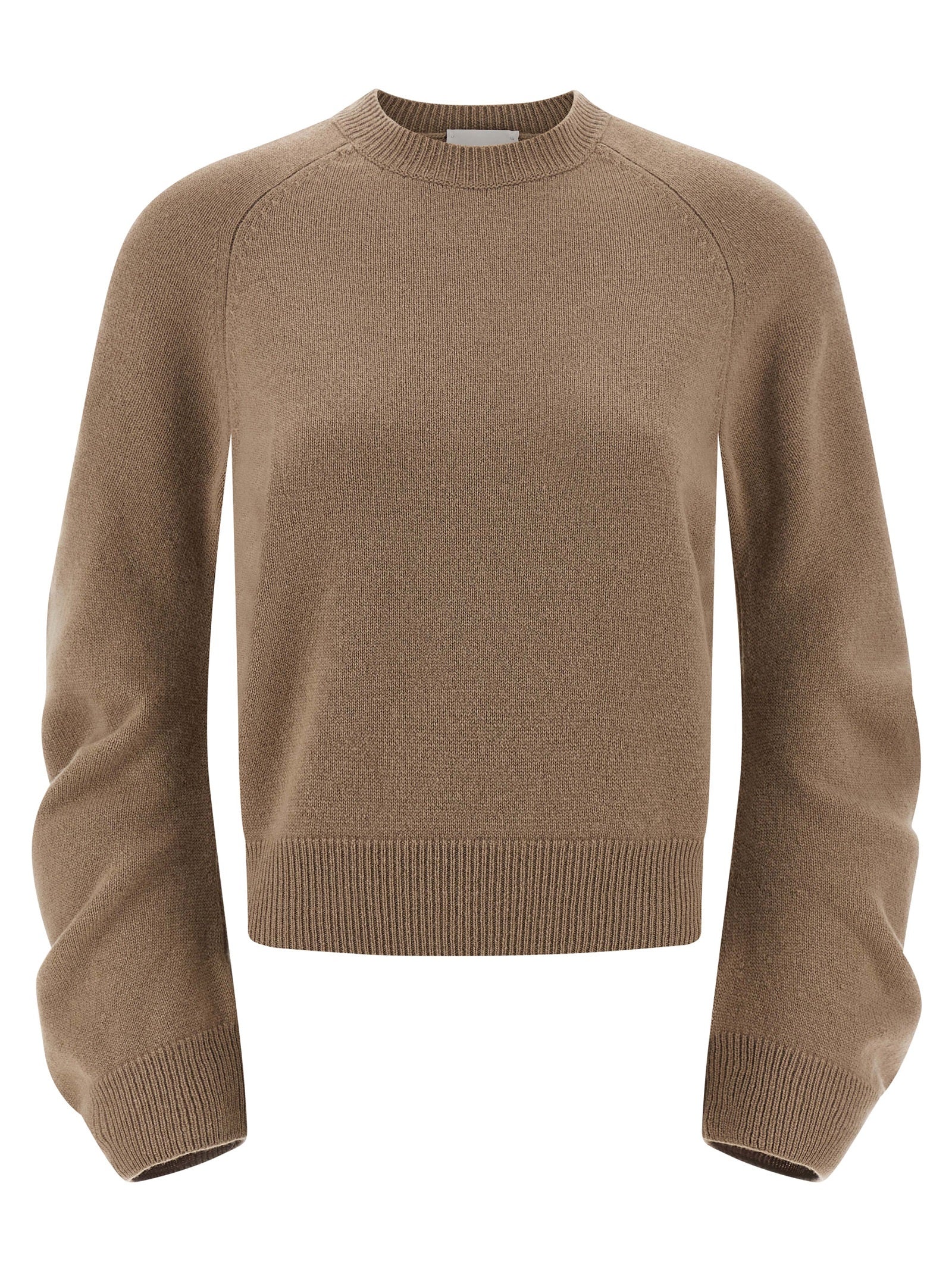 Beige Virgin Wool Cardigan