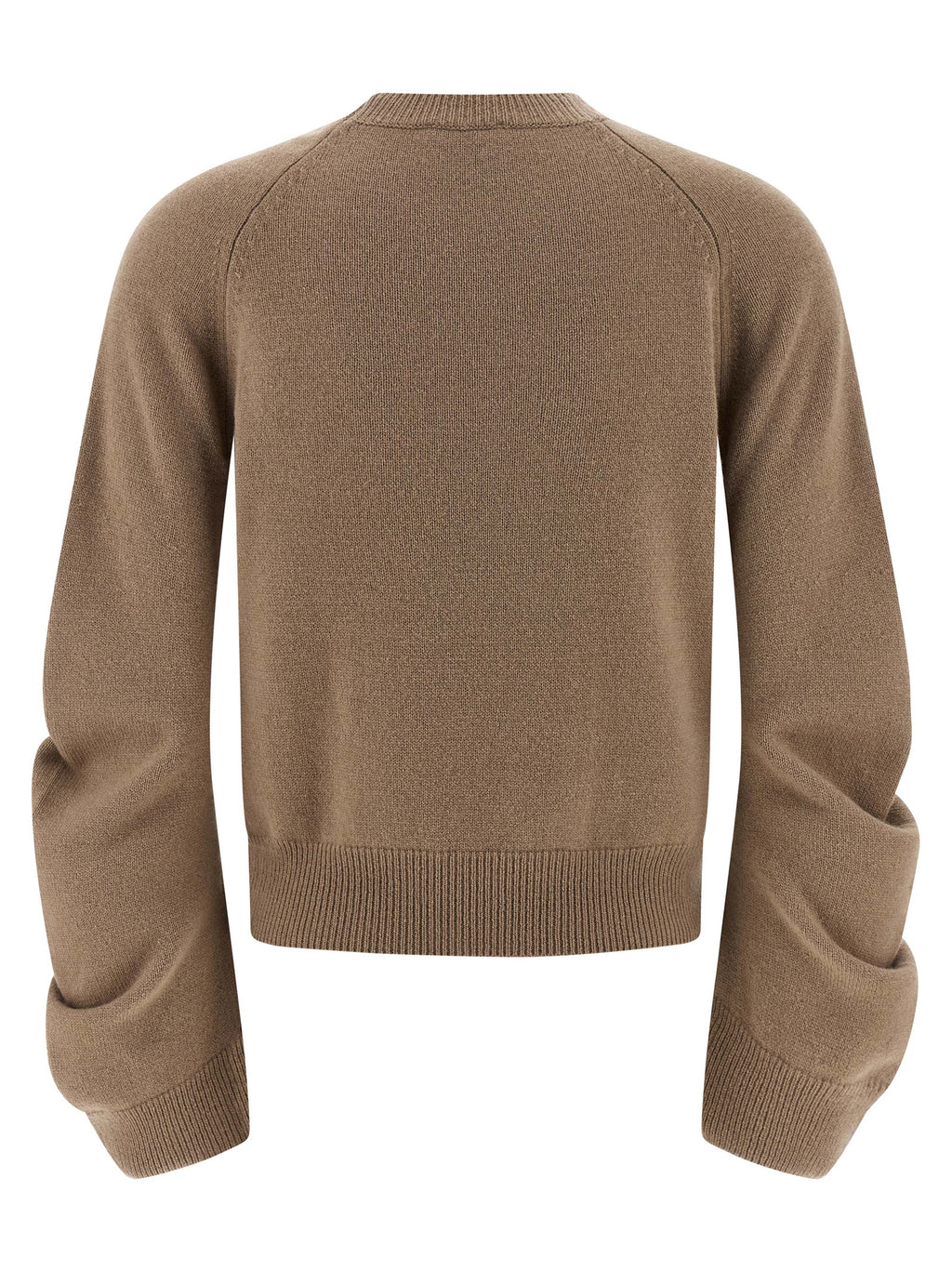 Beige Virgin Wool Cardigan