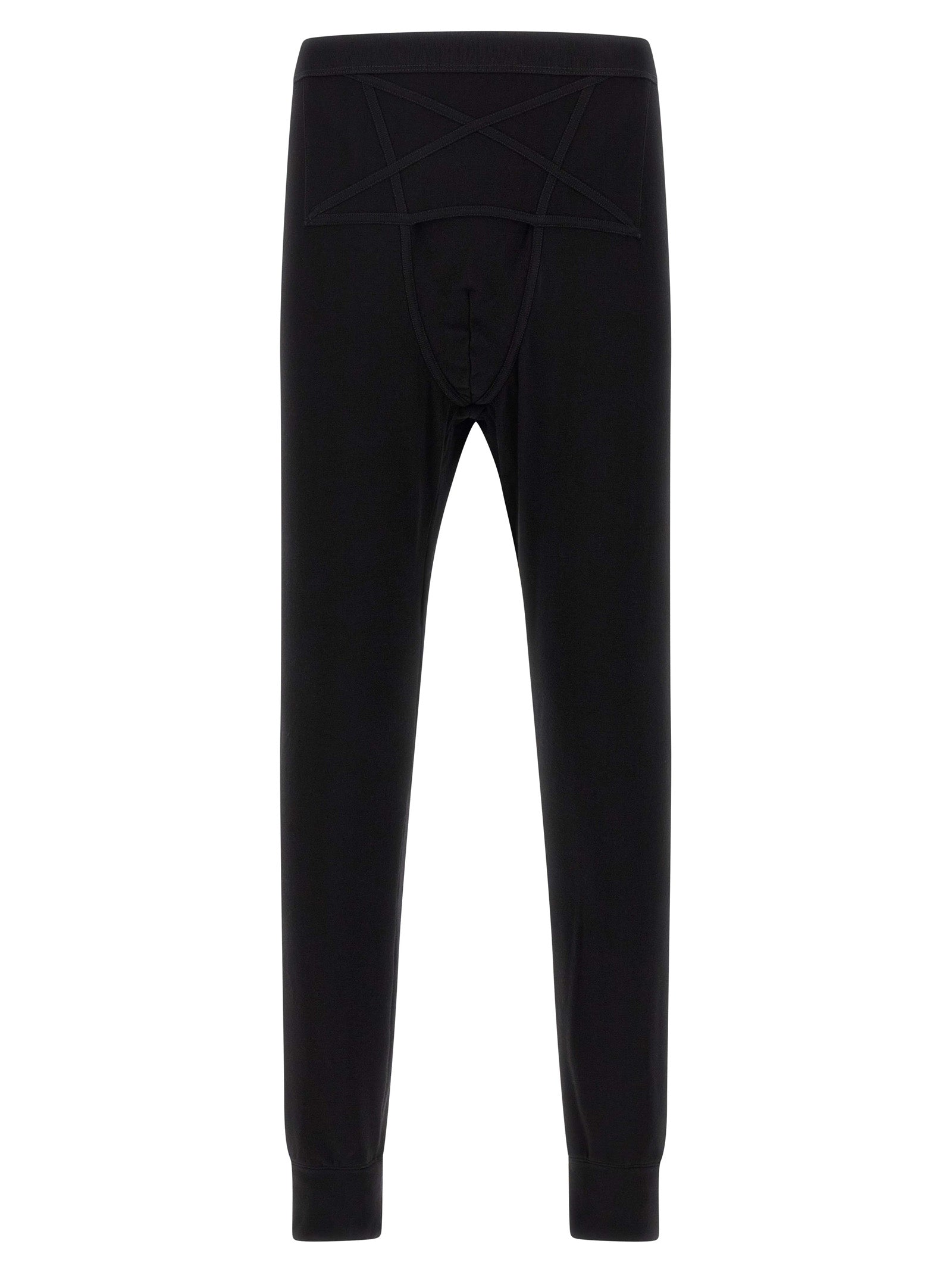 Black Wool Leggings