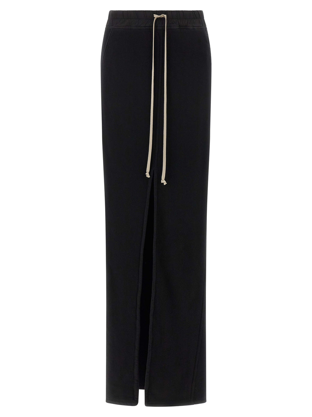Black Cotton Mini Skirt
