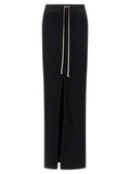 Black Cotton Mini Skirt