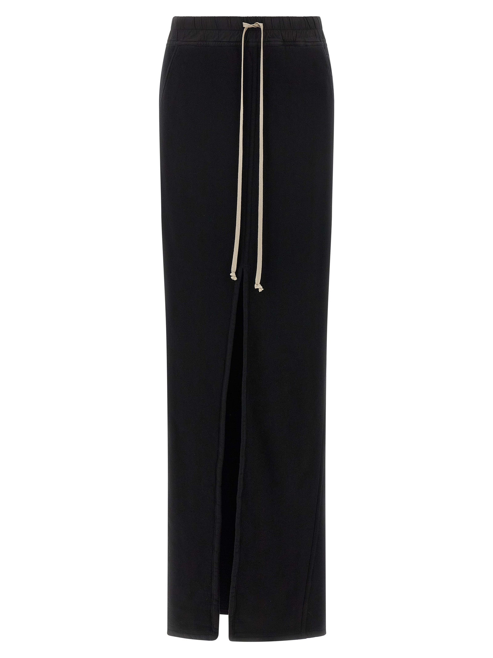 Black Cotton Mini Skirt