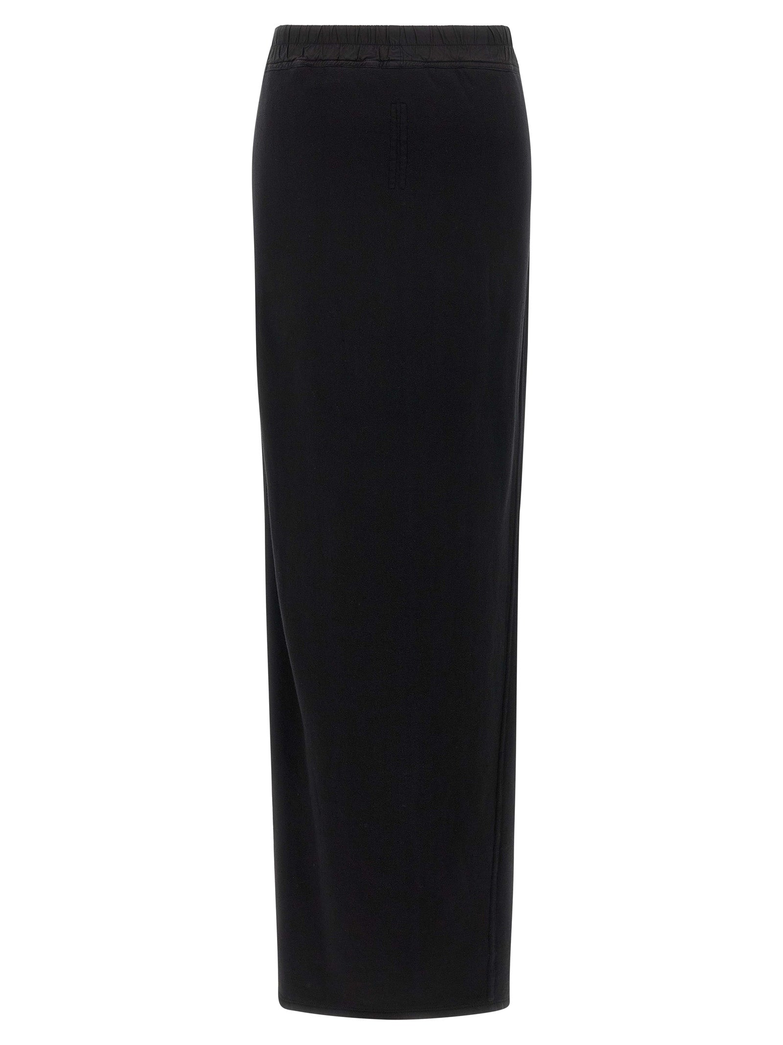 Black Cotton Mini Skirt
