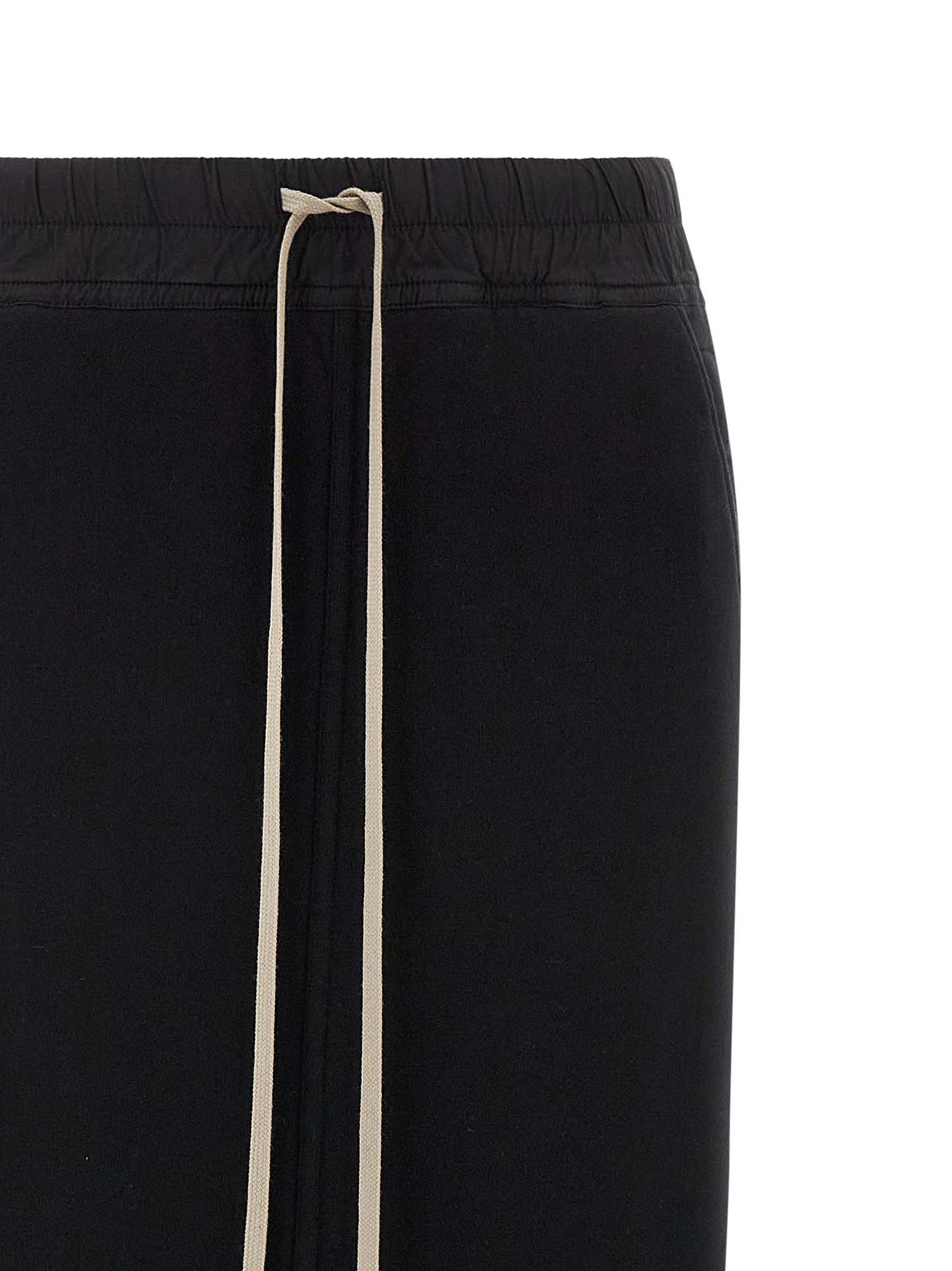 Black Cotton Mini Skirt