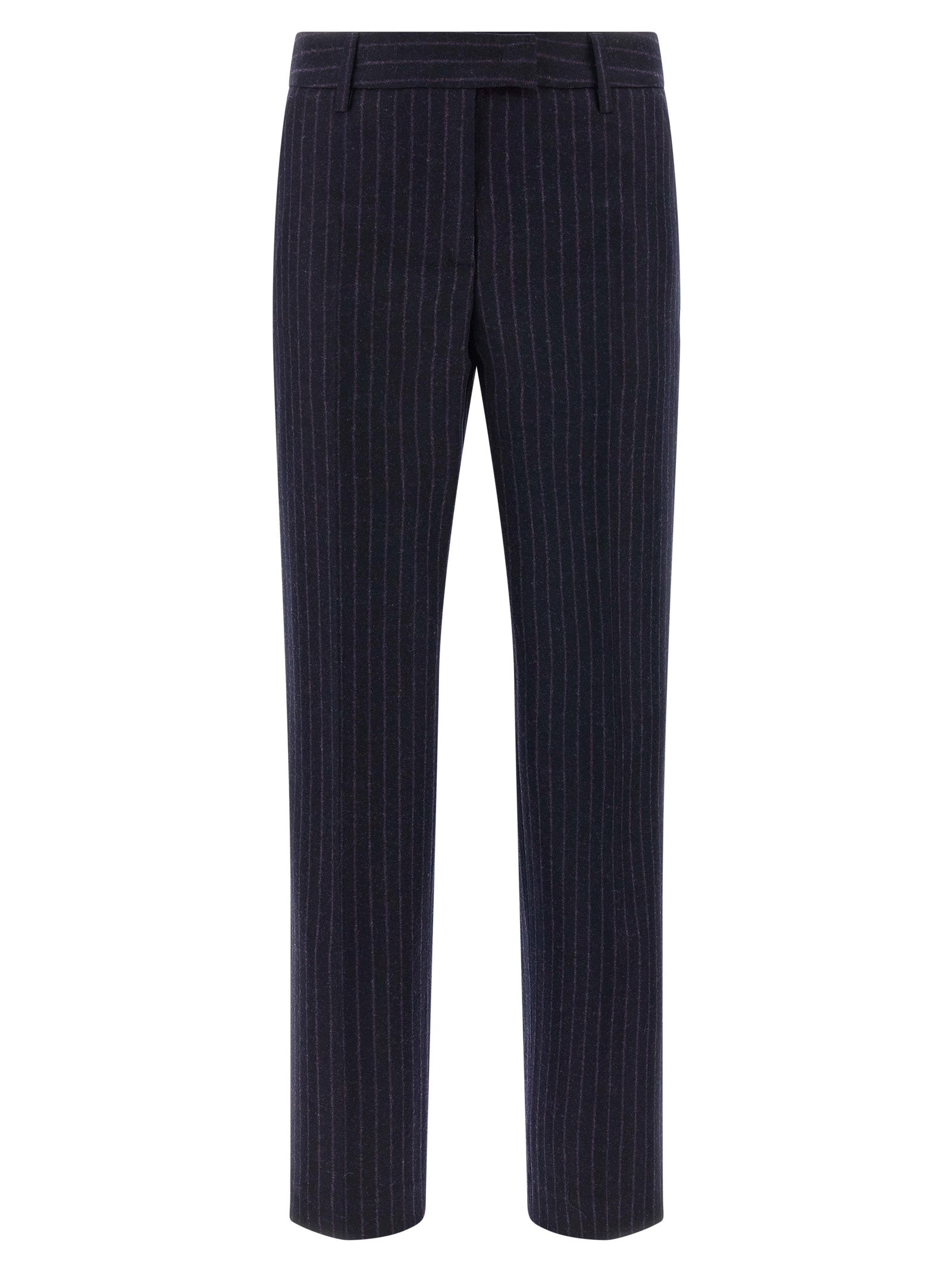 Blue Virgin Wool Dress Pants