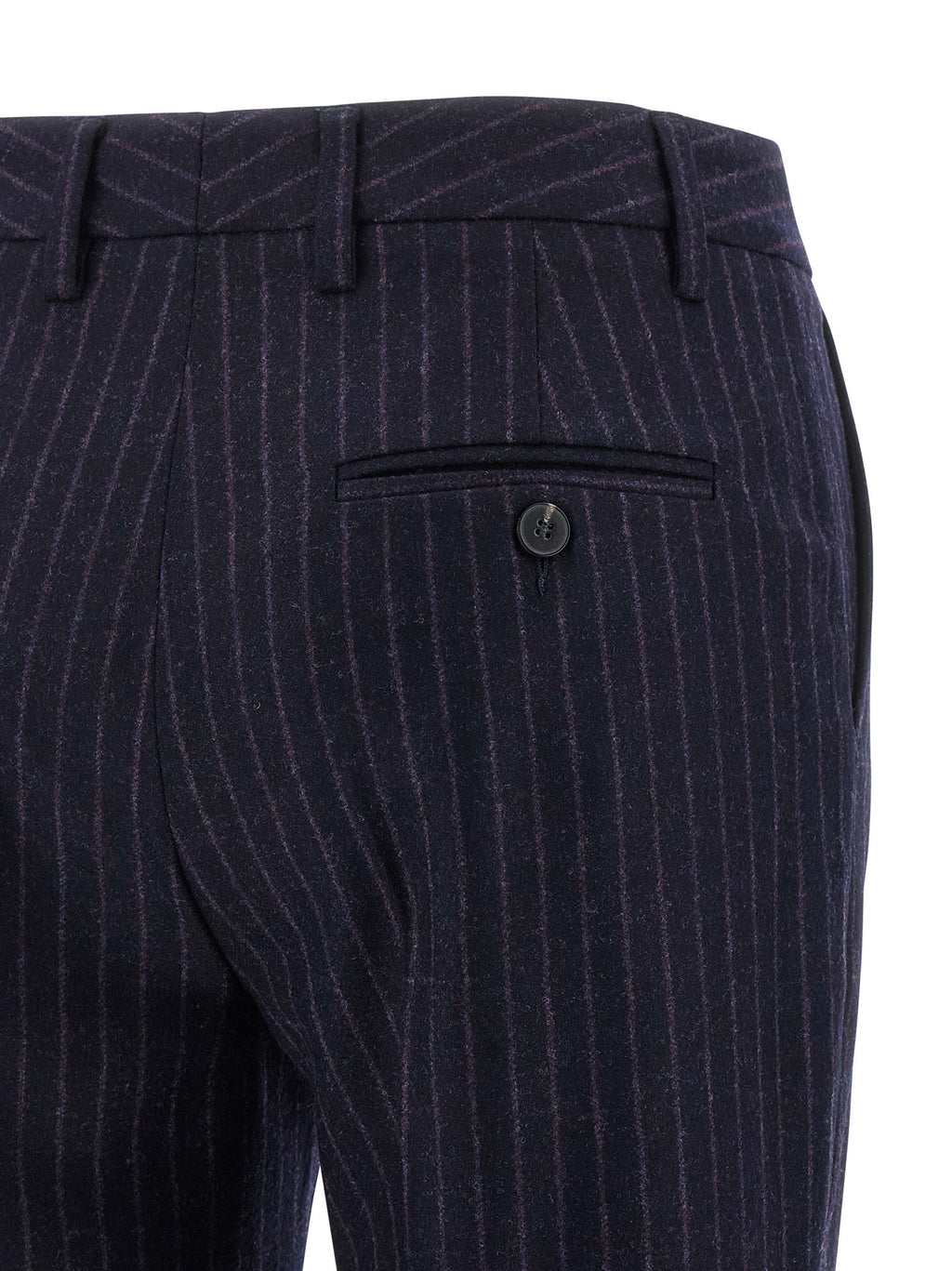 Blue Virgin Wool Dress Pants