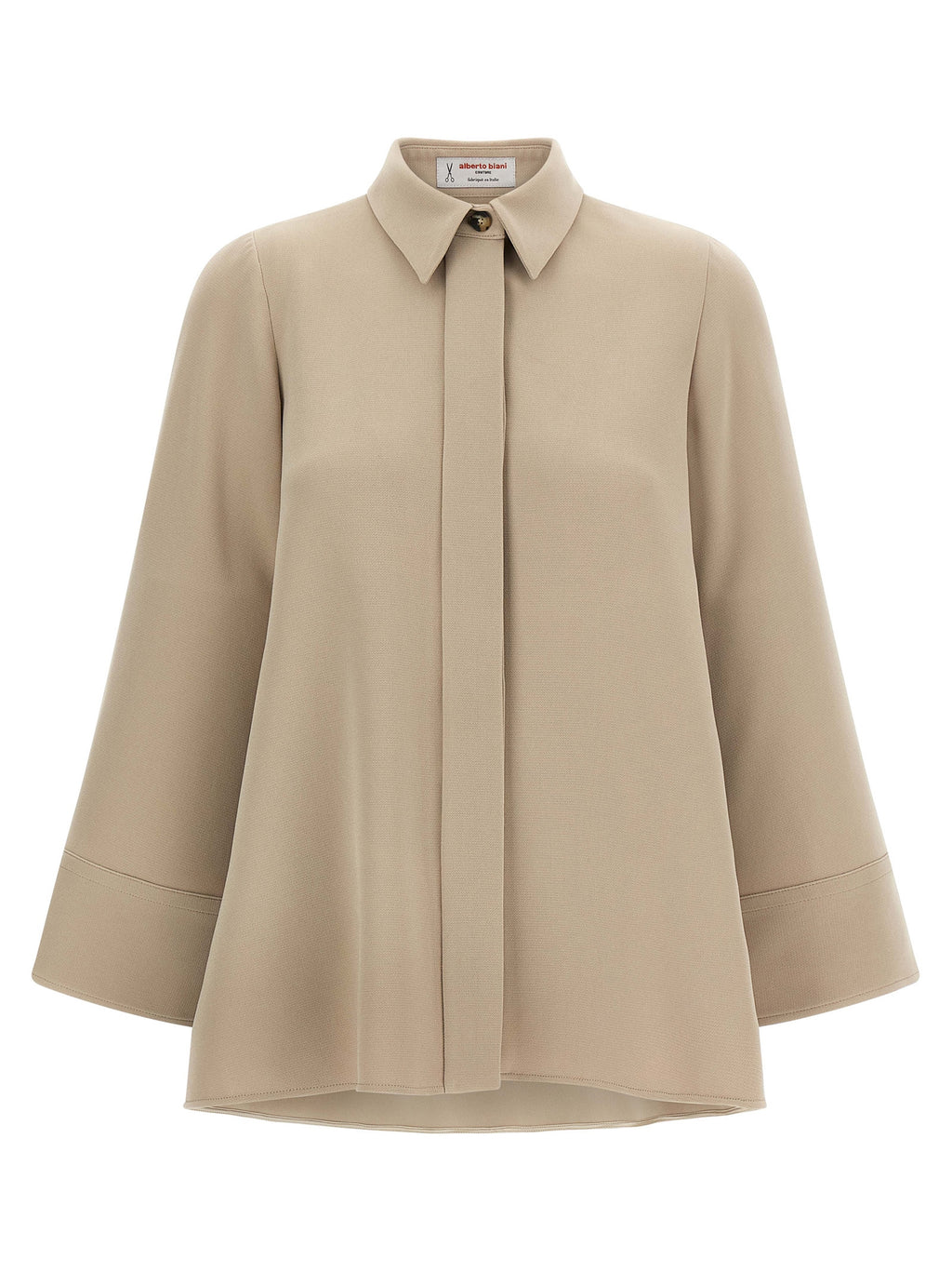 Beige Triacetate Blouse