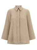Beige Triacetate Blouse