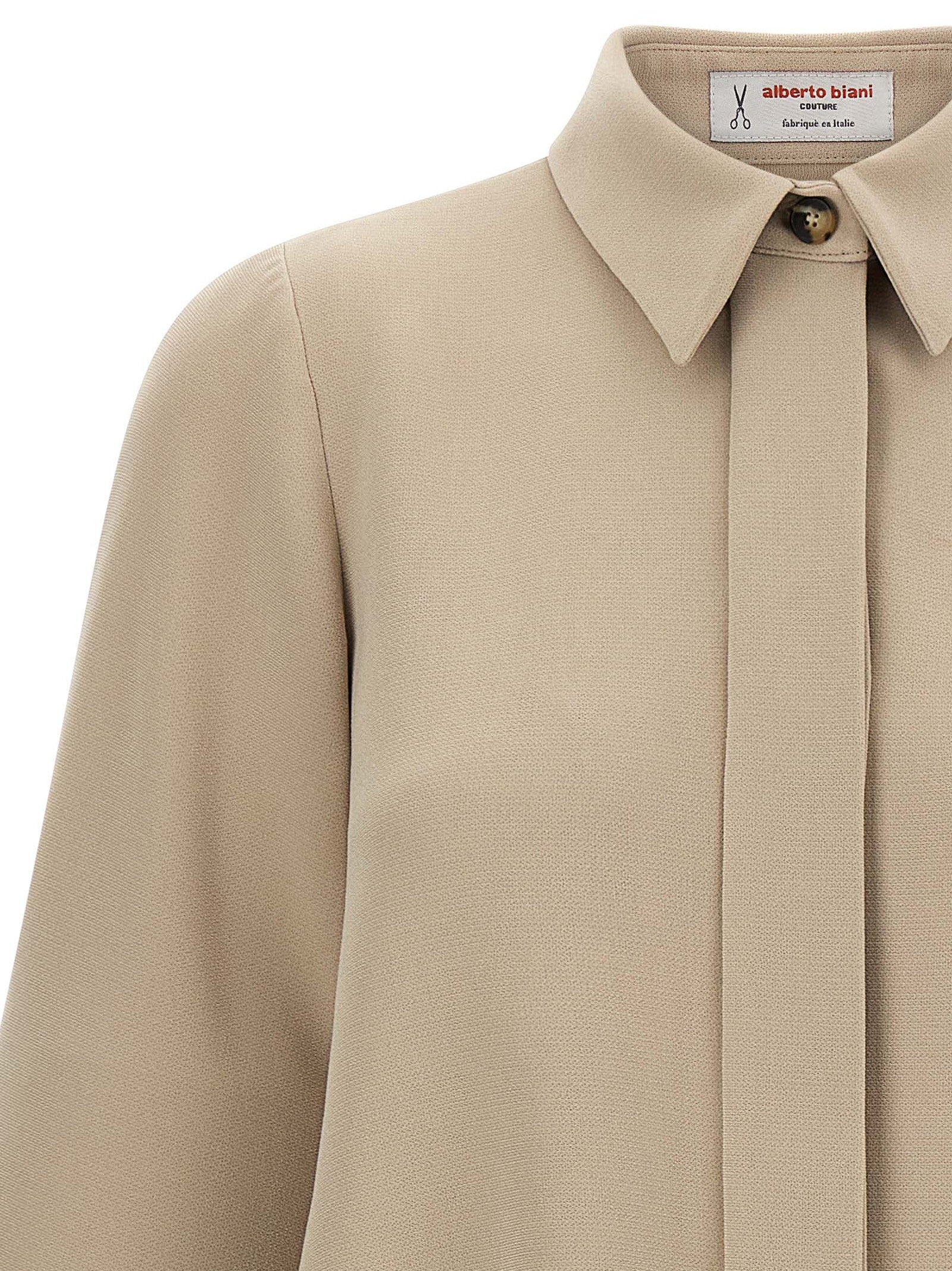 Beige Triacetate Blouse