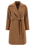 Brown Virgin Wool Coat