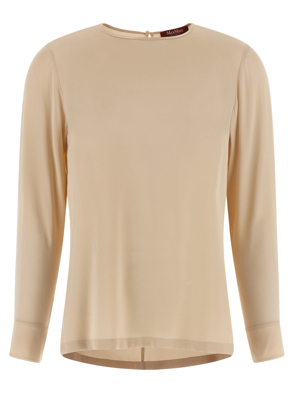 Beige Silk Blouse
