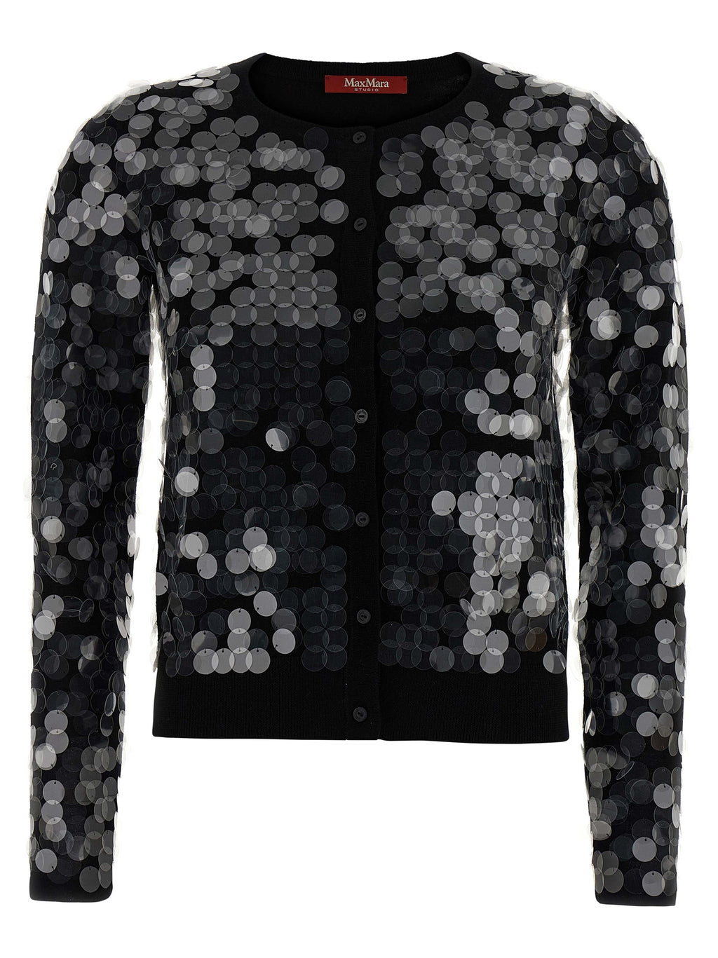 Black Virgin Wool Cardigan
