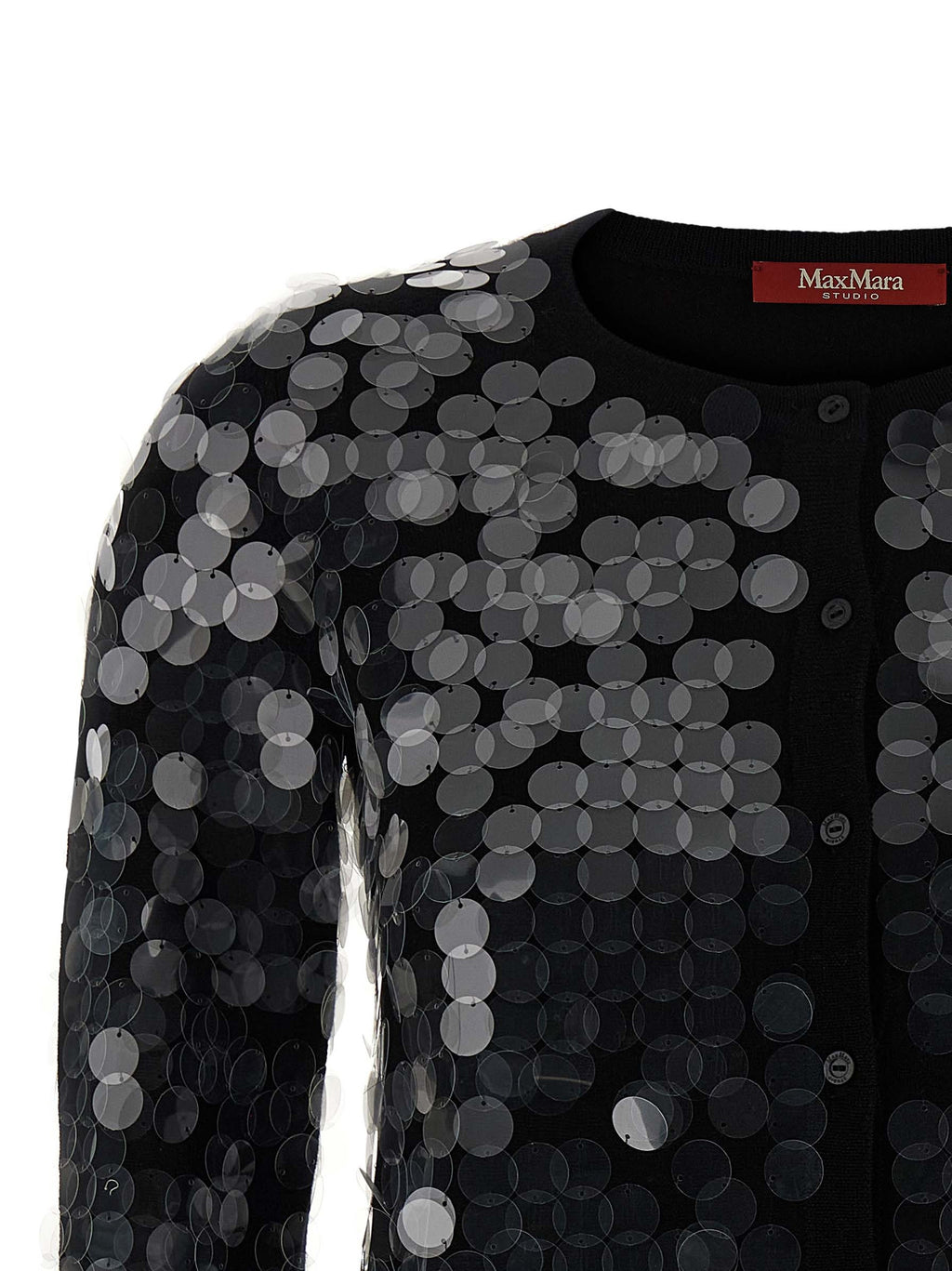 Black Virgin Wool Cardigan