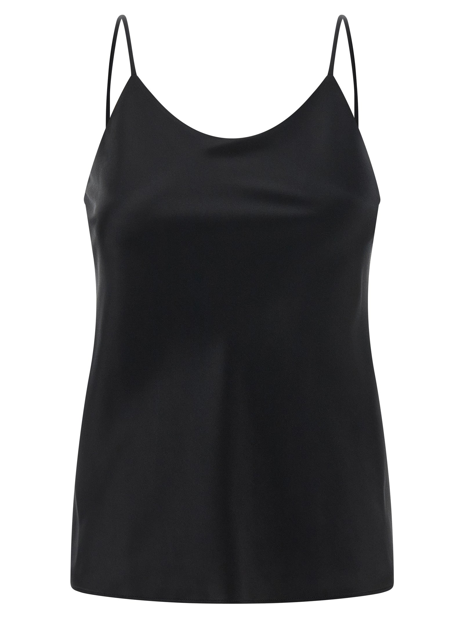 Black Silk Tank Tops