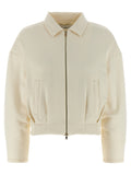 White Silk Sweatshirt