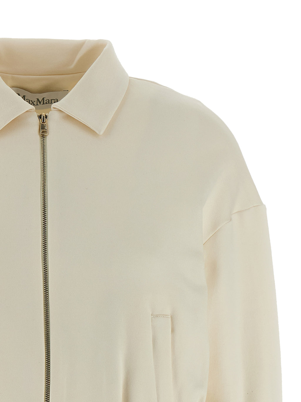 White Silk Sweatshirt
