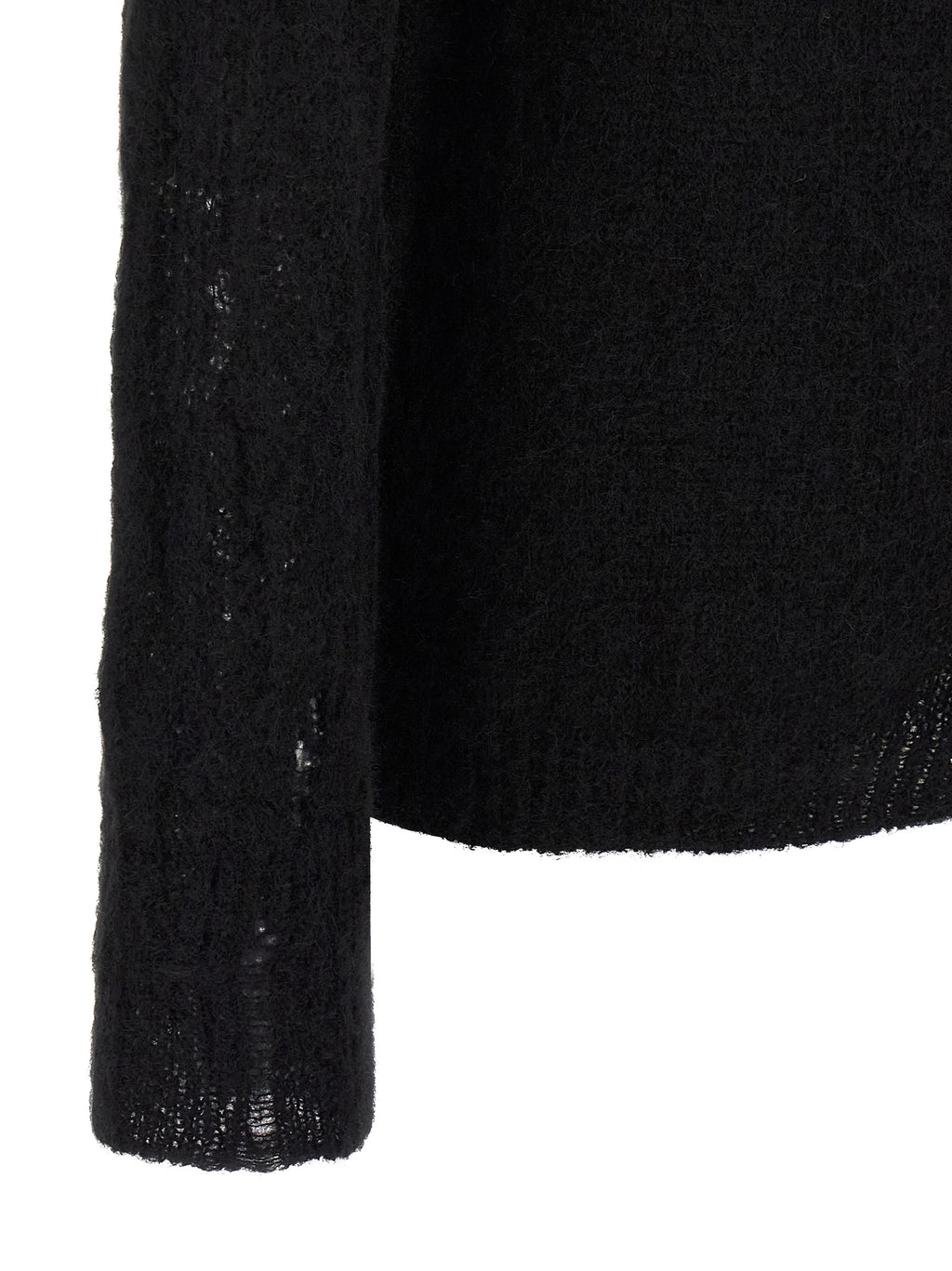 Black Wool Cardigan