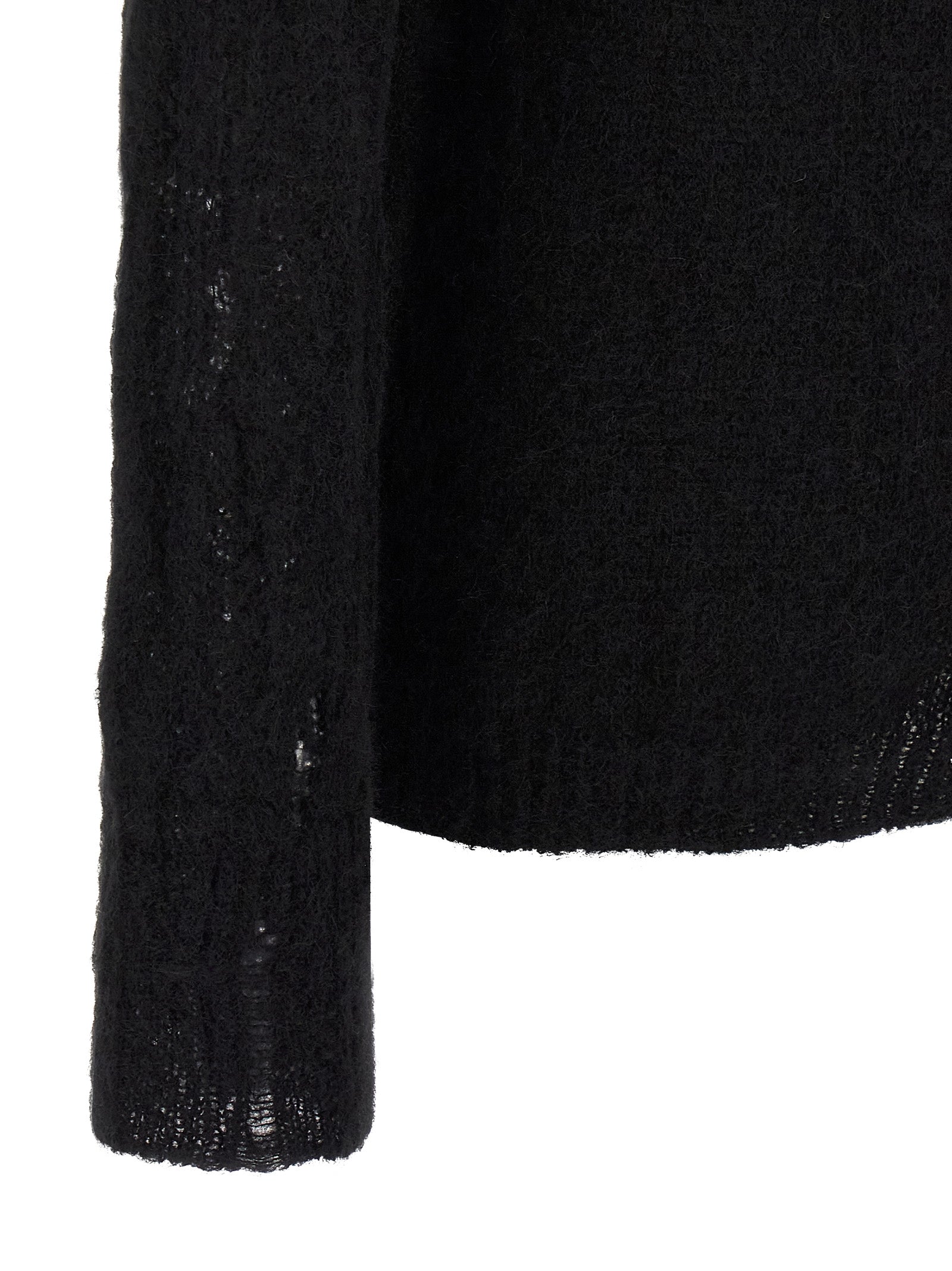 Black Wool Cardigan