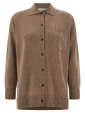 Brown Cashmere Cardigan