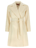White Virgin Wool Coat