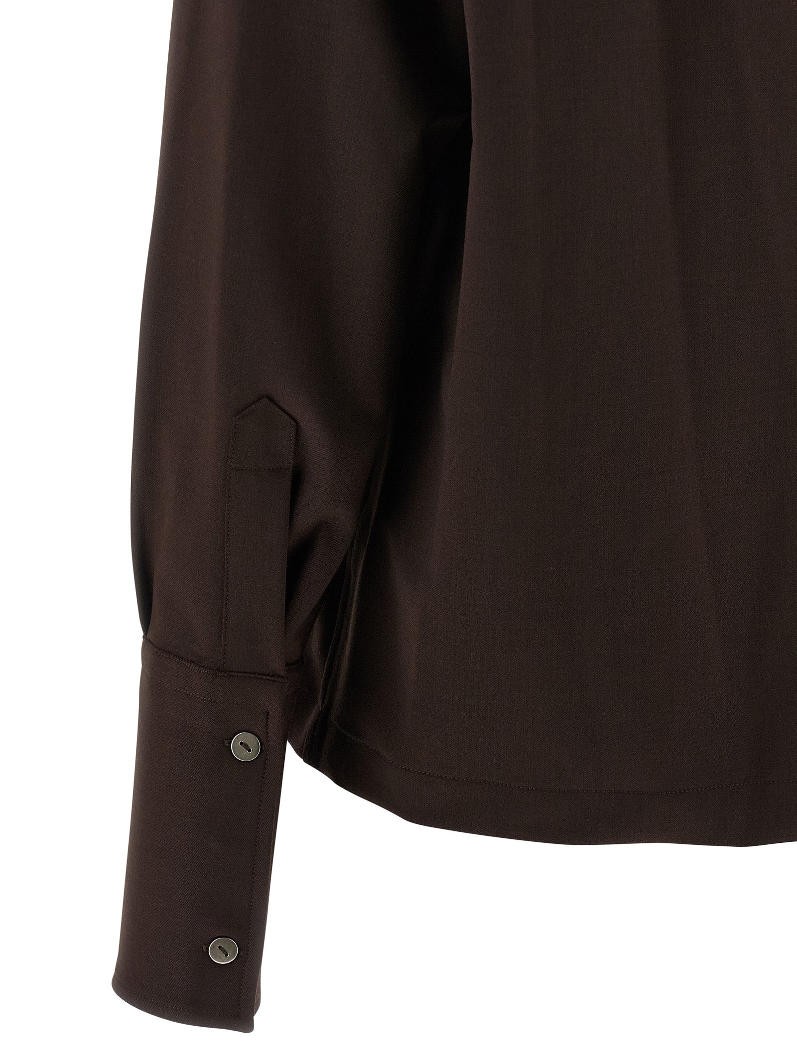 Brown Polyester Blouse