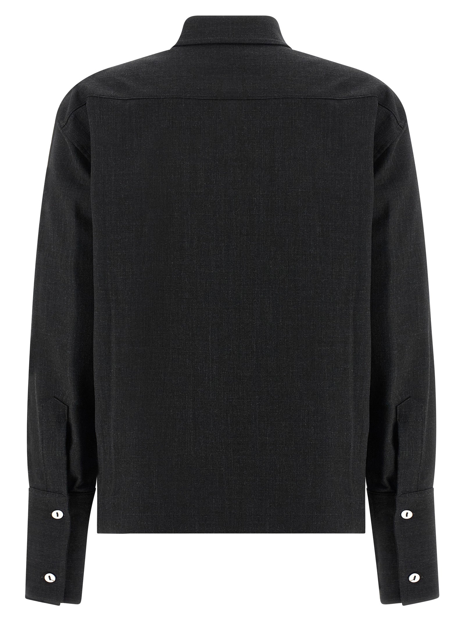 Gray Polyester Blouse