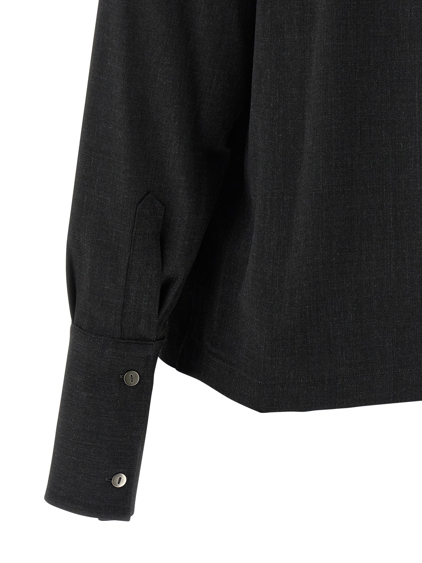 Gray Polyester Blouse