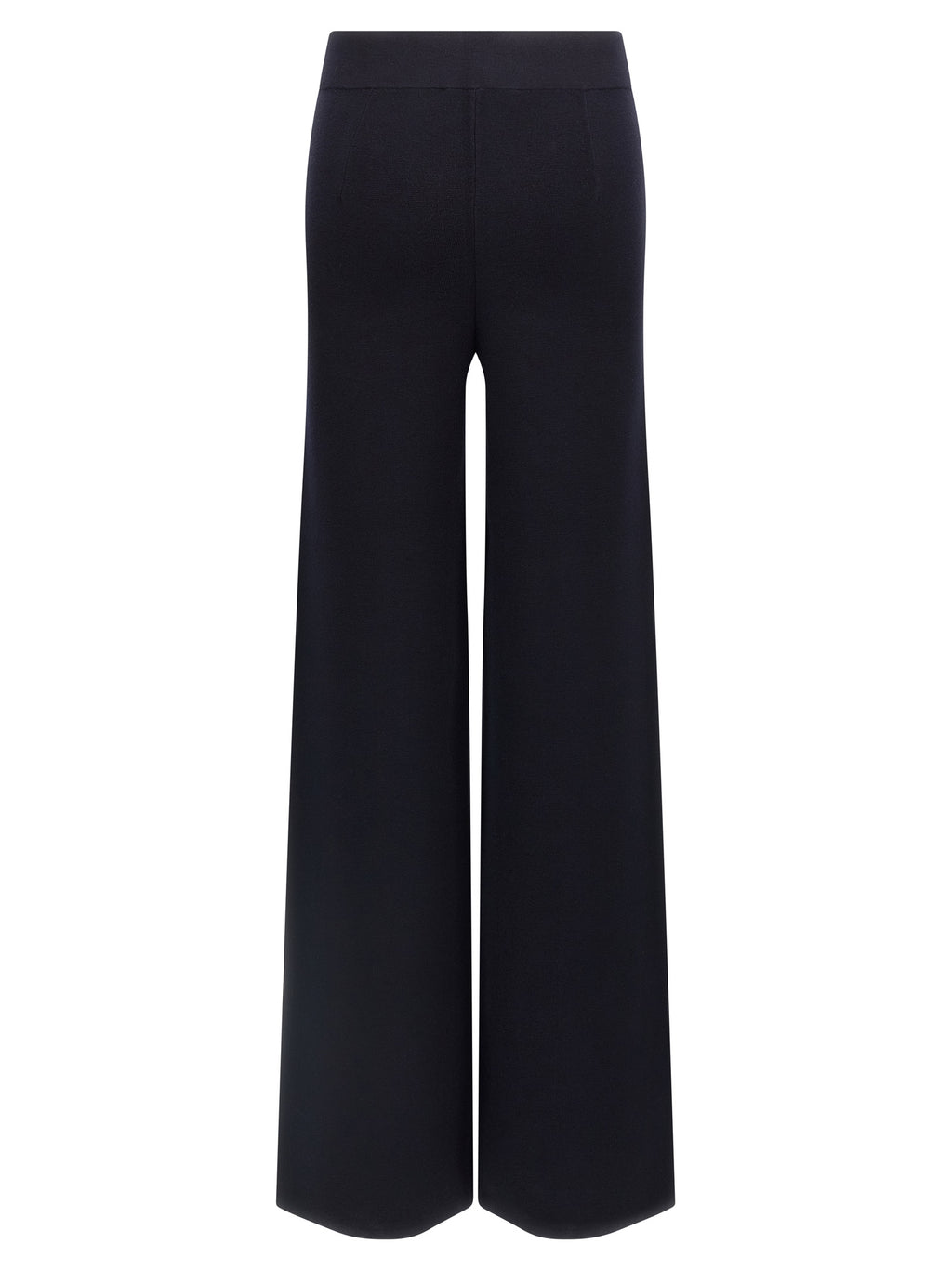 Blue Viscose Casual Pants
