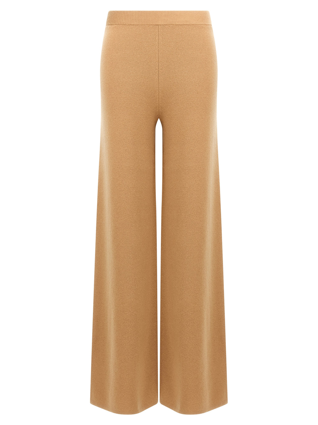 Brown Wool Casual Pants