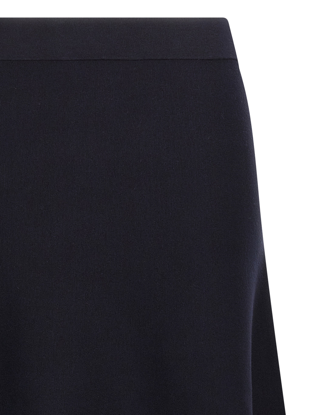 Blue Viscose Midi Skirt