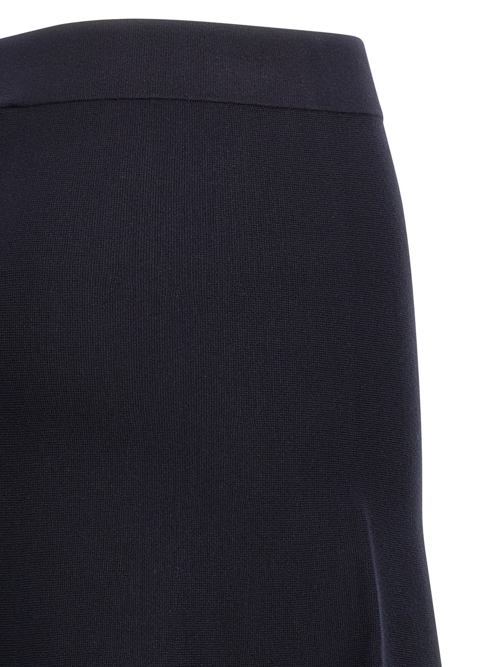 Blue Viscose Midi Skirt
