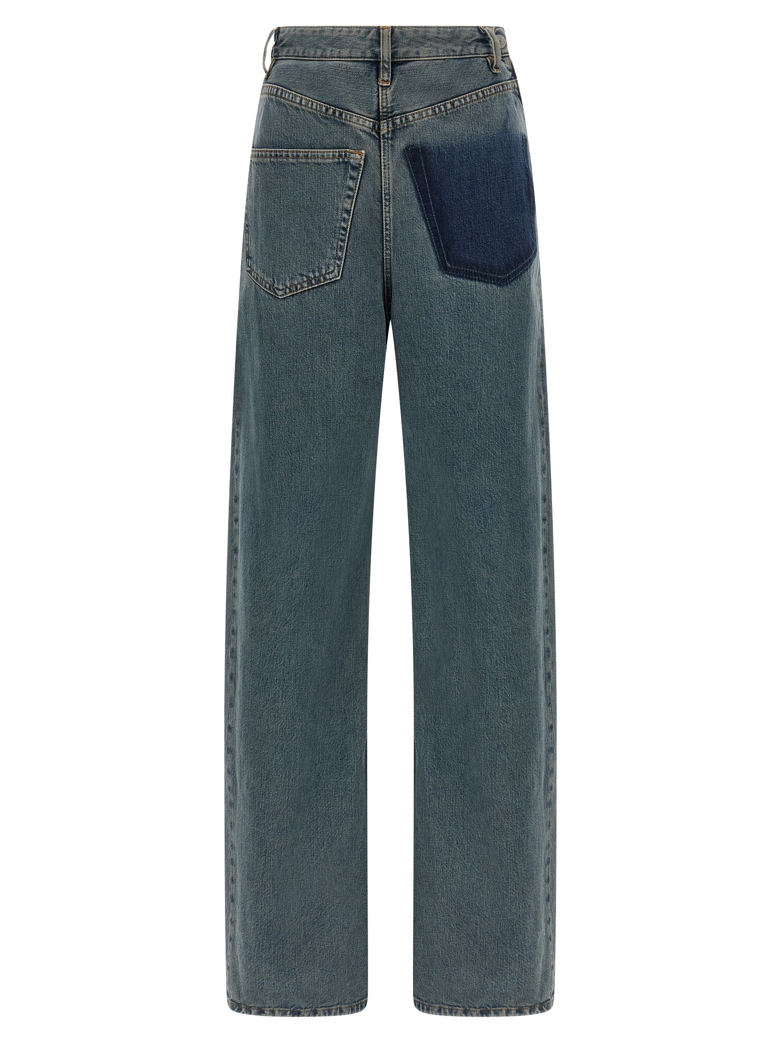 Blue Cotton Jeans Denim