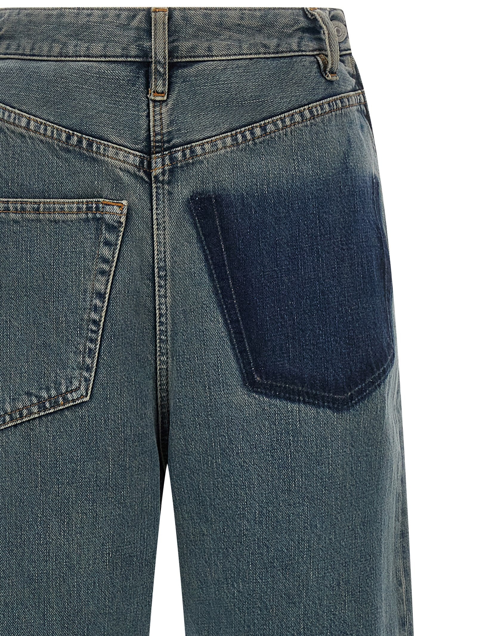 Blue Cotton Jeans Denim