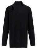 Black Wool Cardigan