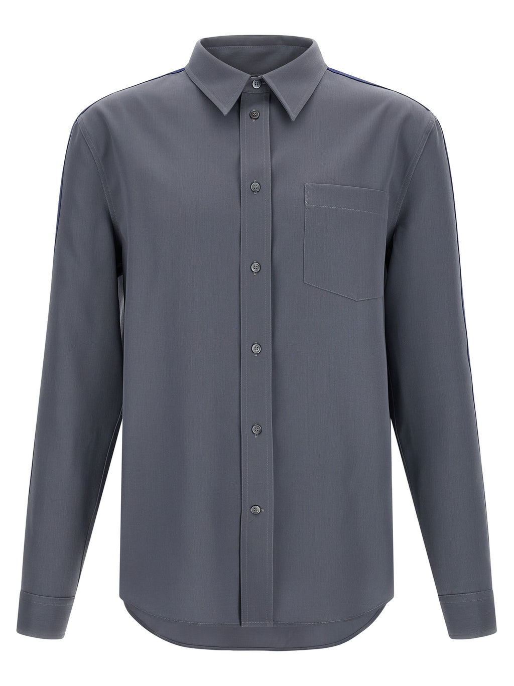 Gray Virgin Wool Blouse