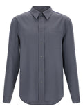 Gray Virgin Wool Blouse