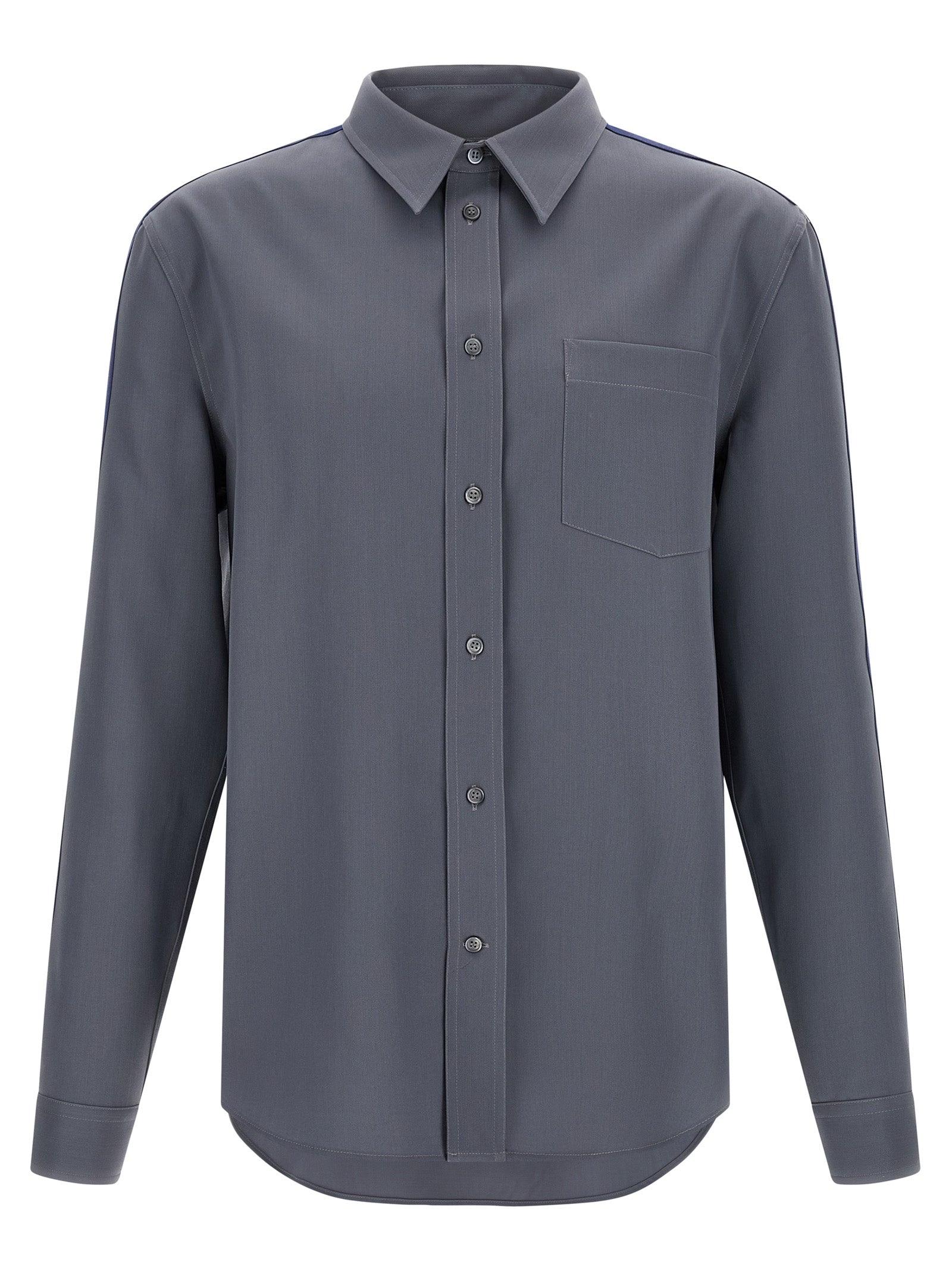 Gray Virgin Wool Blouse