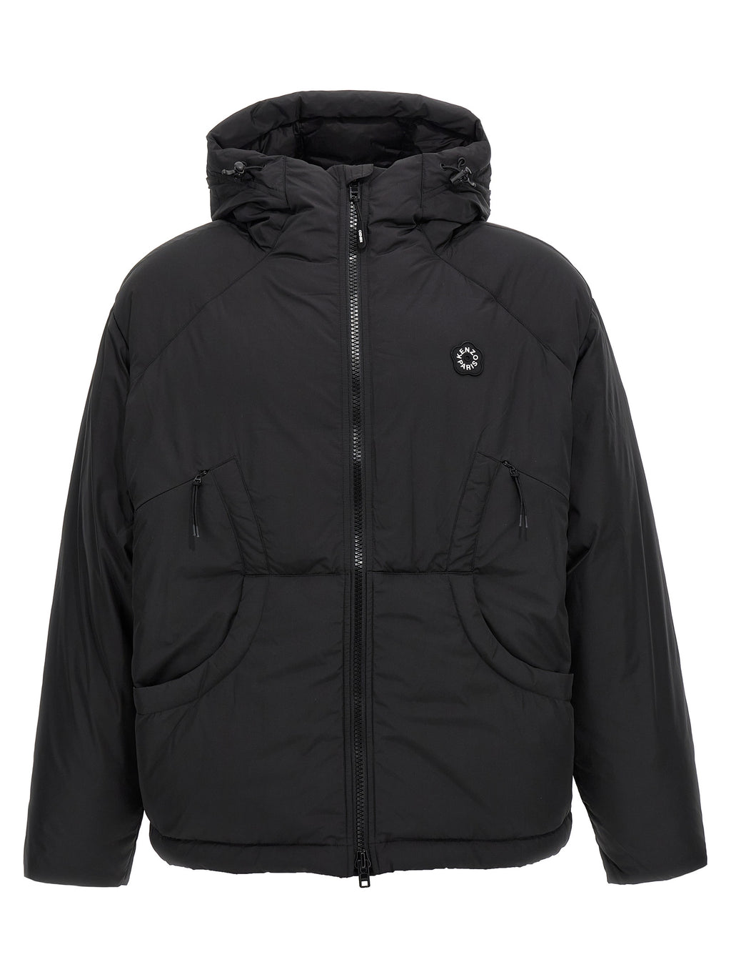 Black Polyester Shell Jacket