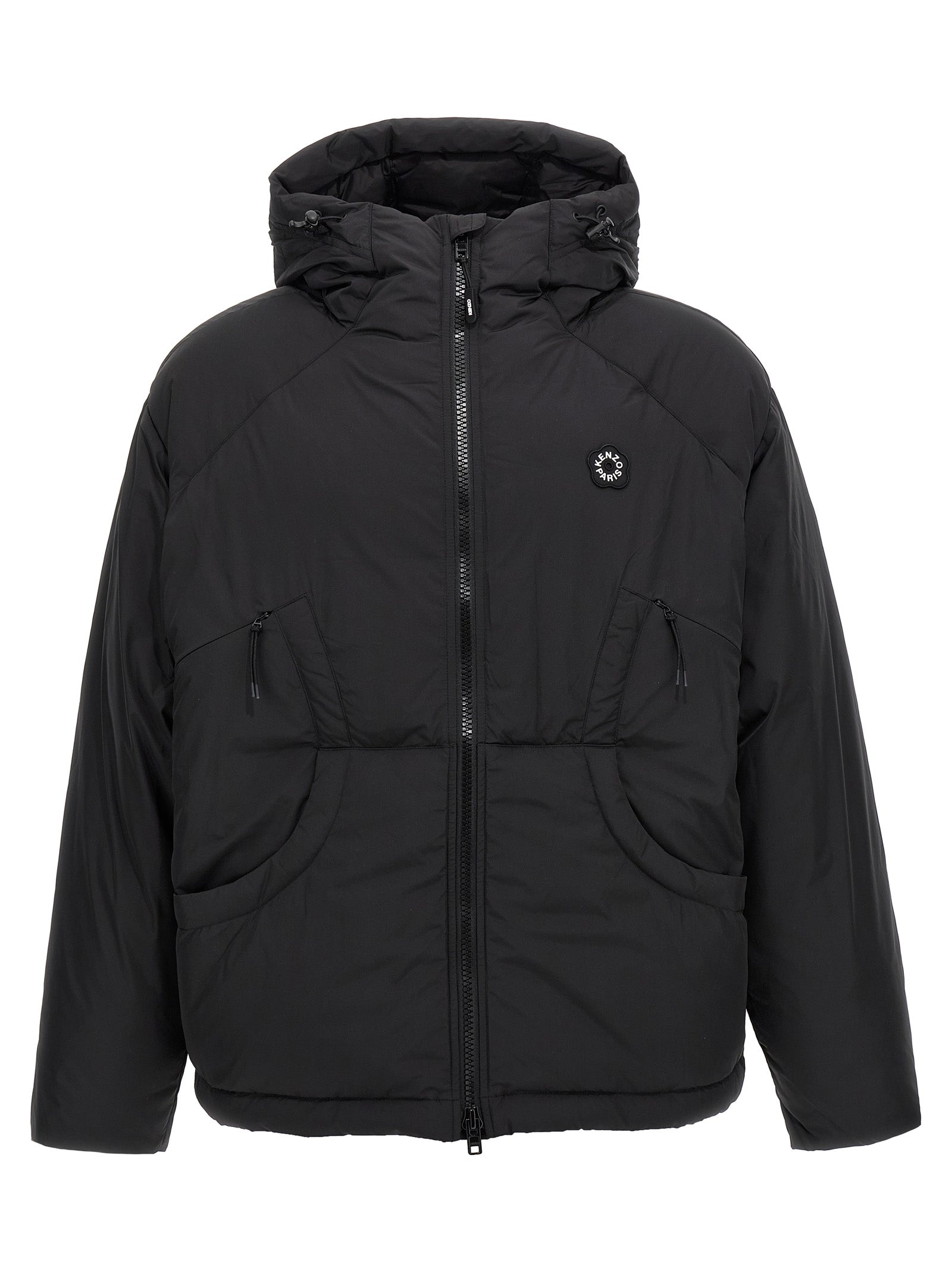 Black Polyester Shell Jacket