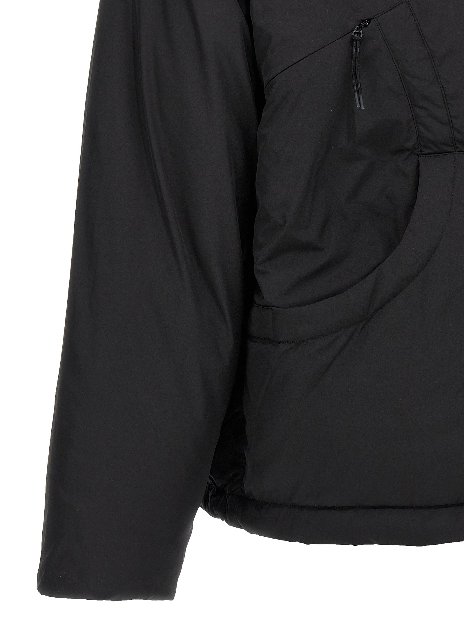 Black Polyester Shell Jacket