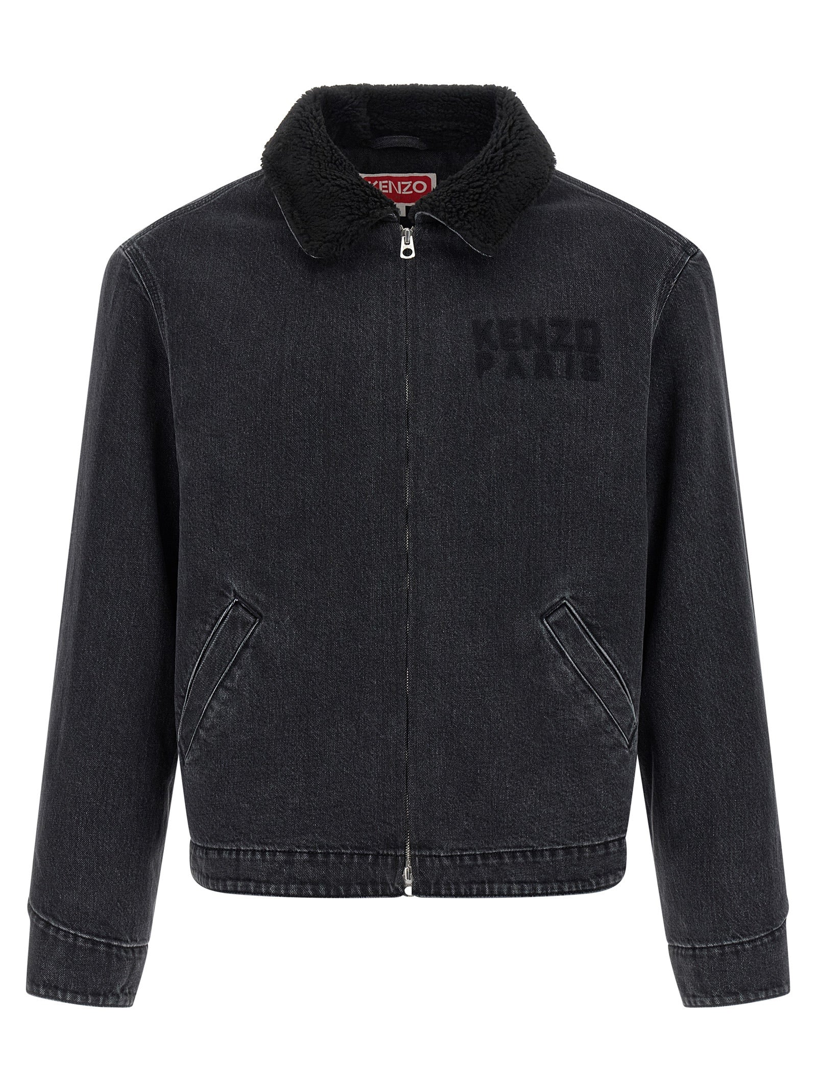 Black Cotton Denim Jacket