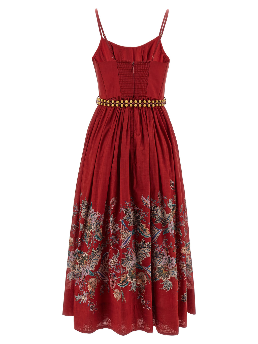 Multicolor Cotton Midi Dress