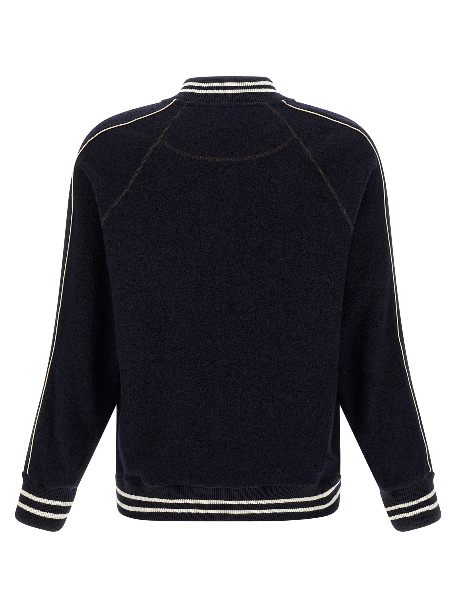 Blue Virgin Wool Bomber