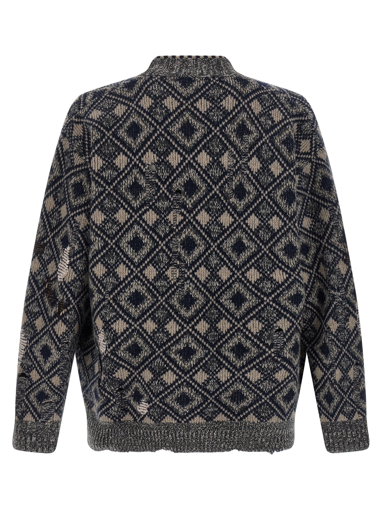 Multicolor Merino Wool Cardigan