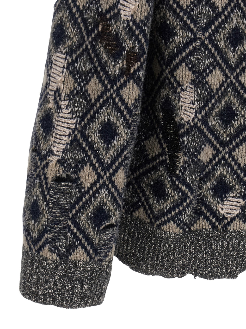 Multicolor Merino Wool Cardigan