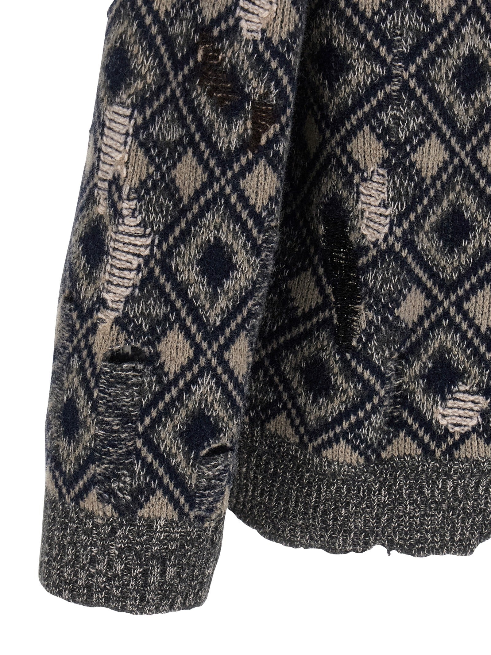 Multicolor Merino Wool Cardigan